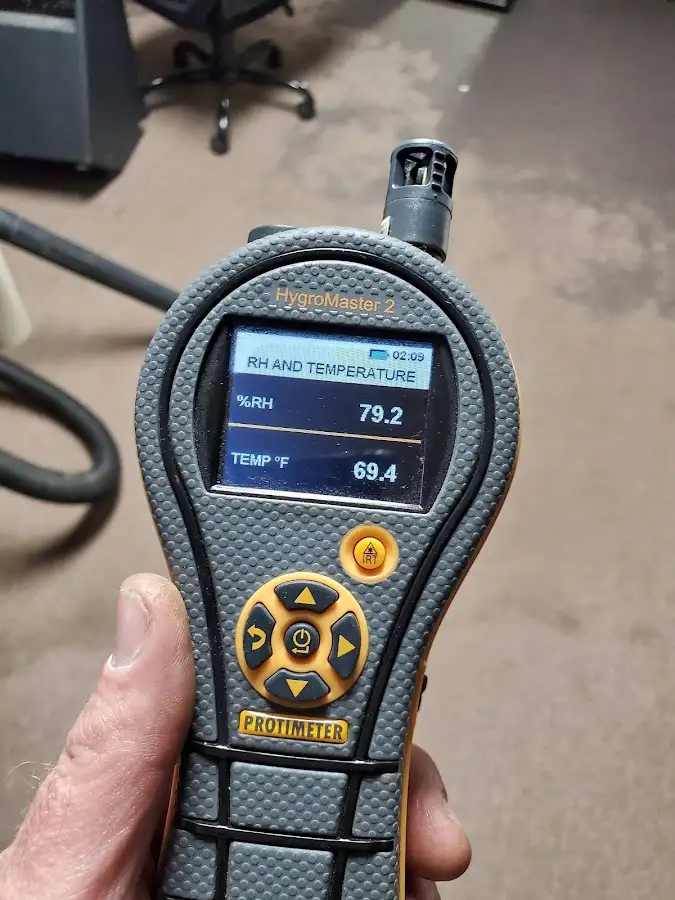 Moisture meter humidity assessment for Mold Remediation & Removal in Mendon