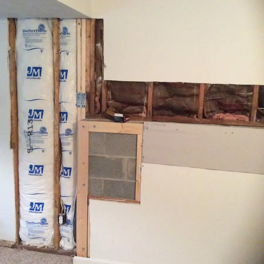 Wall insulation replacement during Odor Removal & Deodorization in Mendon